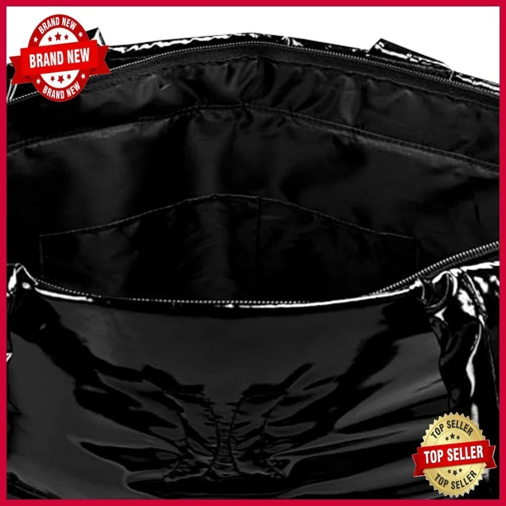 Polyester Tote Bag with Zipper Closure and Shoulder Strap